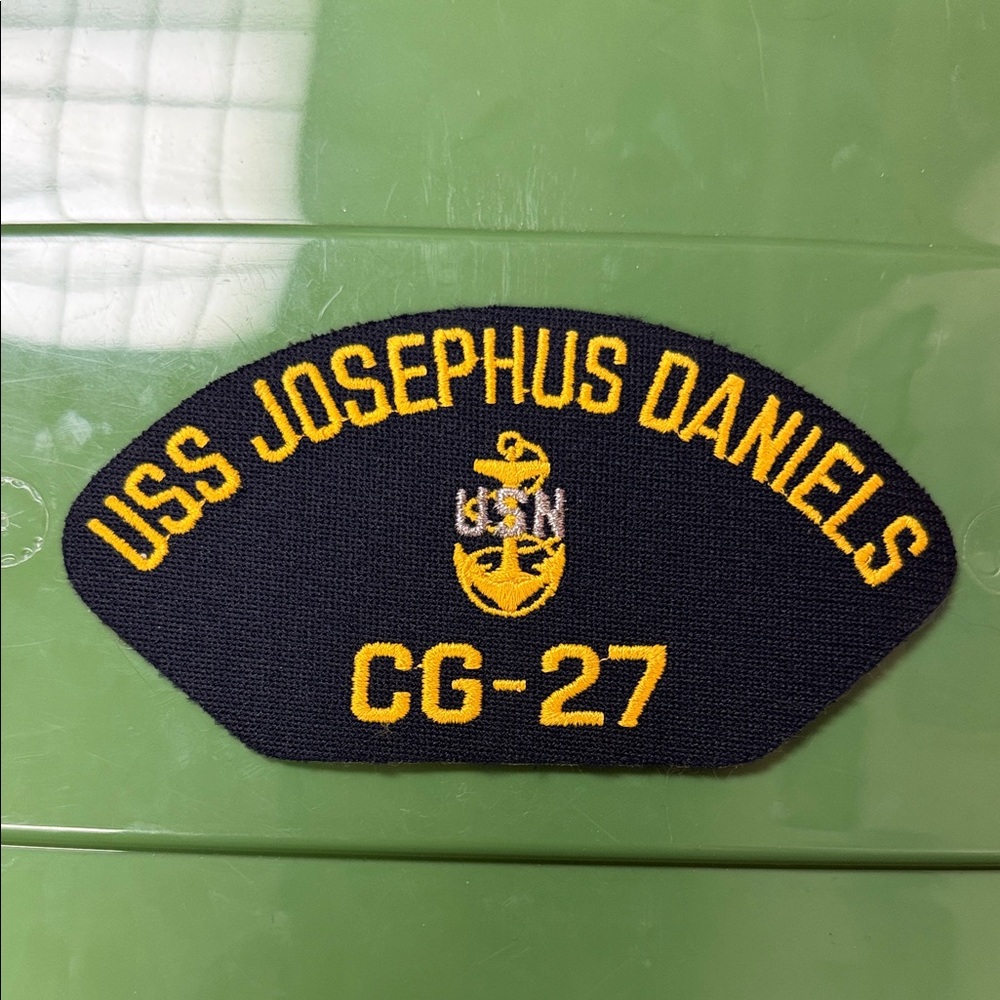 USS Josephus Daniels CG-27 embroidered naval Patch